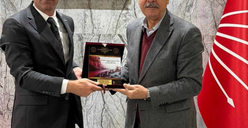 Trabzonlular Derneği yönetim kurulu, Cumhuriyet Halk Partisi il başkanı Oğuz Can Curoğlu'na iade-i ziyarette bulund