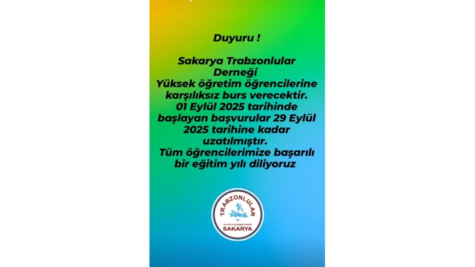 Burs başvururu tarihleri uzatıldı..