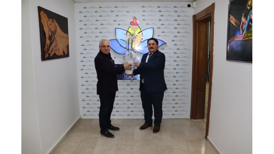 İl Milli Eğitim Müdürümüz Sayın Coşkun BAKIRTAŞ'ı ziyaret ettik